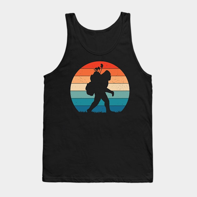 Retro Bigfoot Golf Tank Top by Tesszero